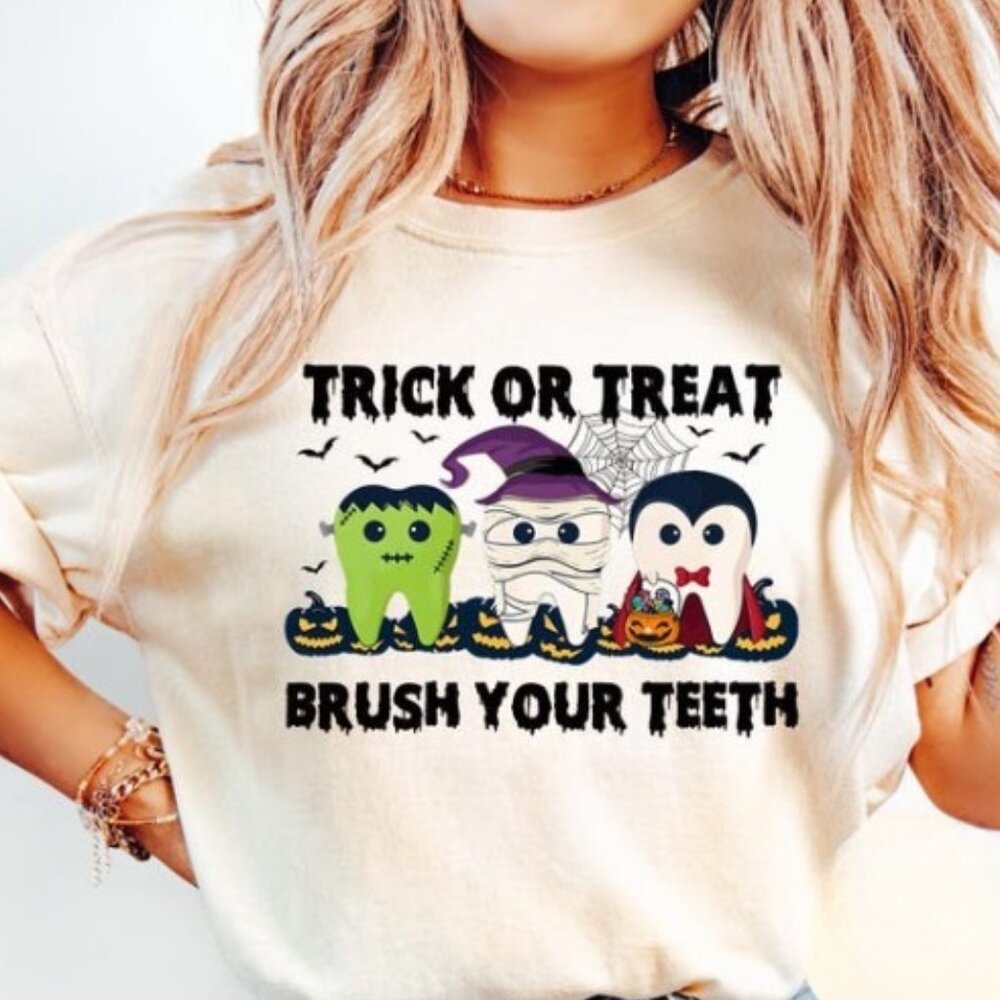 Dentist Halloween Shirt, Trick Or Teeth Shirt
